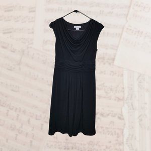 Liz Claiborne Black Cowl Neck Dress, Size 6